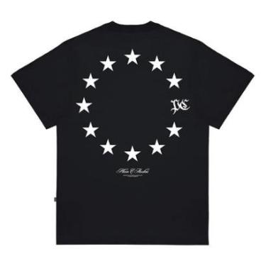 Imagem de Camiseta Plano C Stars Preto-Masculino