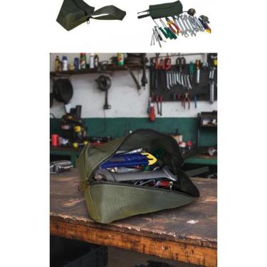 Imagem de Bolsa Porta Ferramentas Lona Grossa Impermeável 30x15cm - Congratulati