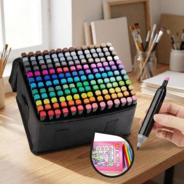 Imagem de Canetas Touch Dupla 120 Cores - Profissional Artístico - Congratulatio
