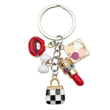 Imagem de Chaveiro Creative Fashion Purse Lipstick & Blush Chaveiro