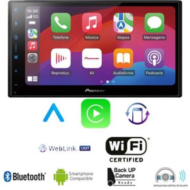 Imagem de Multimidia Auto 1/ 2din 7" Pioneer Bluetoot USB DMH-A5650BT