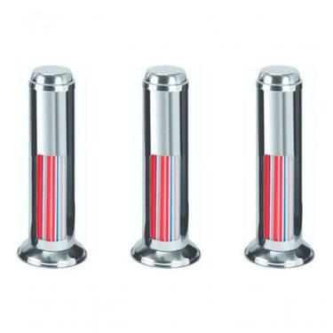 Imagem de Kit 3 Porta Canudos em Aço Inox 430 para Estabelecimento Comercial Inox Higipack