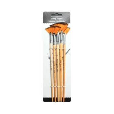 Imagem de Conjunto De Pincéis De Nylon Para Pintura Em Acrílico, Aquarela E Óleo