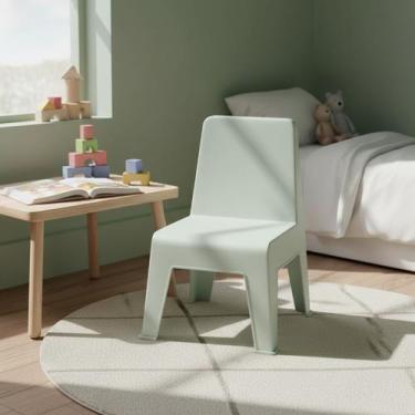 Imagem de Cadeira Infantil Minimalista Origami Rivatti, Verde claro