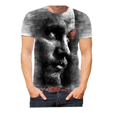 Imagem de Camisa Camiseta Ragnar Vikings Filmes Séries Art 01 - Estilo Kraken