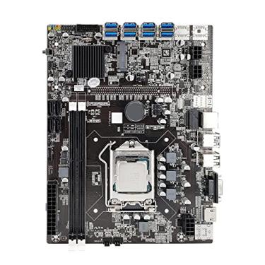 Imagem de Placa mãe B250 computador B75 X79 B85 Placa mineração 8 x slot para gráficos PCI-E, interface 1155 8p