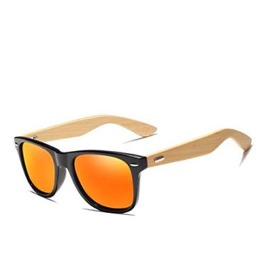 Imagem de Óculos de Sol Masculino Design Madeira Kingseven Proteção Polarizados UV400 Espelho (C3)