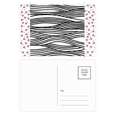 Imagem de Linha de pintura Woodcut Textura de onda Natal Natal Flor Celebração Cartão Postal Blessing Mailing Card