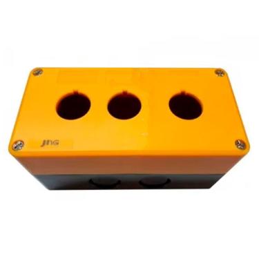 Imagem de Caixa Plastica de Sobrepor Para Botoeira 22,5mm 3 Furos JNG