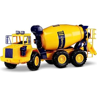 Imagem de Caminhão de Brinquedo Betoneira 70cm com Manivela para Girar Todo Articulado