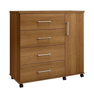 Imagem de Cômoda Sapateira Belle 1,03 Organizadora 4 Gavetas Prateleira Nicho Interno Quarto Casal Solteiro - Freijó - Lojas RPM