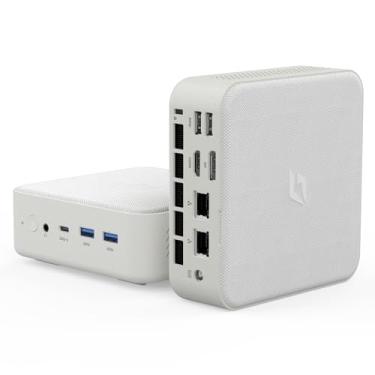 Imagem de CyberGeek Windows 10 Mini PC Gamer, AMD Ryzen 7 5700U (8C/16T, até 4,3 Ghz), micro computador 16GB DDR4 RAM 128GB PCIe SSD, PC de fator de forma pequeno 4K tela tripla WiFi/BT5.0/USB3.0/Dual Channel