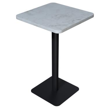 Imagem de Mesa Bistrô Alta Quadrada - Metalon Preto