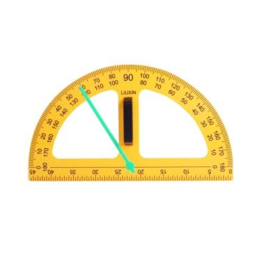 Imagem de IEUDNS Equipamento de geometria matemática de grande número, régua transferidora, medição de ângulo, auxiliares de professor, ferramenta de desenho, Transferidor