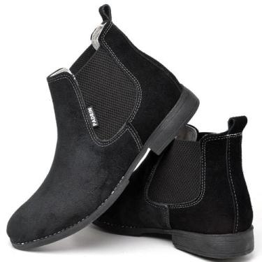 Imagem de Botina Masculina Chelsea Cano Curto Lisa Elástico Lateral - Polo Blu, 