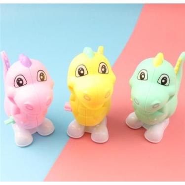 Imagem de Brinquedo a Corda Fricção Dinossauro Pula Pula Dino Baby Infantil para