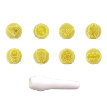 Imagem de Kit 8 Carimbos para Doces Heróis Amarelo Bluestar - BLUE STAR