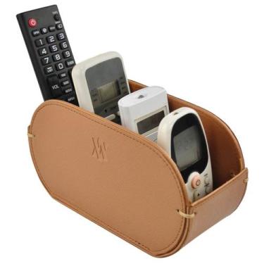 Imagem de Porta Controle Remoto Organizador Mesa Office Designer 1709, Rose Gold
