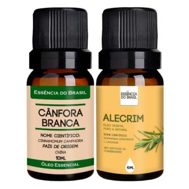 Imagem de Kit Óleo Essencial Cânfora + Alecrim 10ml - Brasil - Essência Do Brasi