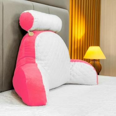 Imagem de Almofada De Descanso Multiuso Ergonômica Travesseiro Lombar (Rosa)