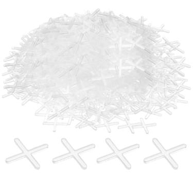 Imagem de HARFINGTON 1000 peças espaçadores de azulejo 2 mm plástico rígido cruz azulejos nivelador espaçador instalação clipes de espaçamento de cerâmica para chão de parede