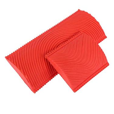 Imagem de Conjunto de Ferramentas de Pintura de Efeito de Madeira de Borracha, Pincel de Rolo de Decoração de Parede DIY, Fácil de Usar e Operar para Decoração de Parede, Ferramenta de