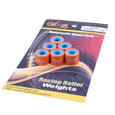 Imagem de Glixal Conjunto de pesos de rolo variador de corrida de alto desempenho 15x12mm para Yamaha Jog Vino Zuma 50, Aprilia, Keeway, CPI 2T Scooter Moped ATV 1PE40QMB Minarelli Engine (8 gramas)