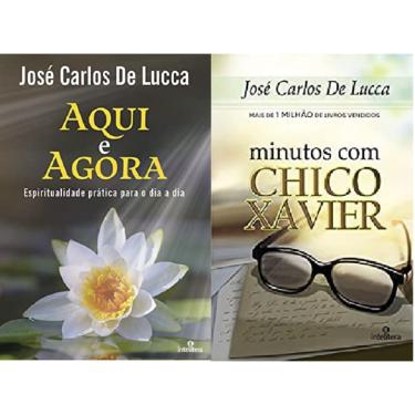 Imagem de Kit 2 livros José Carlos De Lucca Aqui e agora + Minutos com Chico Xavier