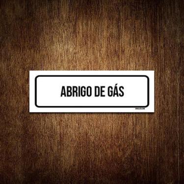 Imagem de Placa De Sinalização Setor - Abrigo De Gás (30X10)