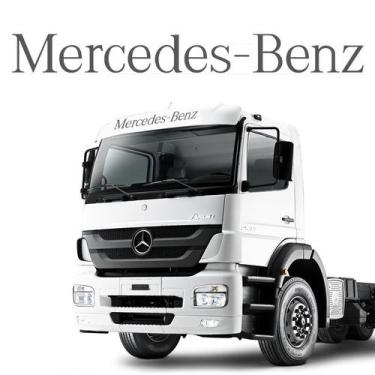 Imagem de Adesivo Testeira Quebra Sol Caminhão Mercedes Benz Grafite - SPORTINOX