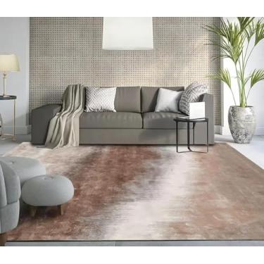 Imagem de Tapetes grandes e abstratos simples para sala de estar, quarto, decoração de casa, sofá, mesa, área, entrada moderna (200x250 cm, 78,7x98 pol./Sem fiapos)