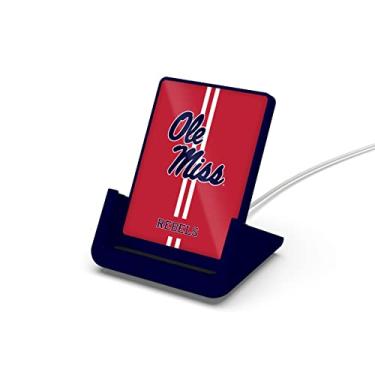 Imagem de SOAR Suporte de carregamento sem fio NCAA V.4, Ole Miss Rebels, cor da equipe,