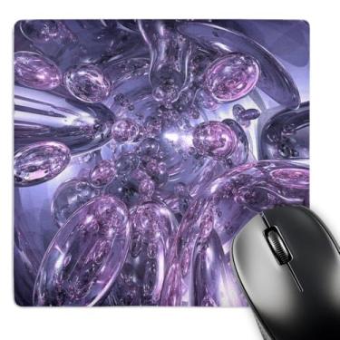 Imagem de 3dRose Mouse pad Portal de Esferas ou Bolhas de Vidro Roxo LLC 20,3 x 20,3 cm (mp_21921_1)