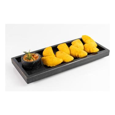 Imagem de Tábua Gourmet Pedra Sabão Com Borda 30 X 2 X 10 Cm