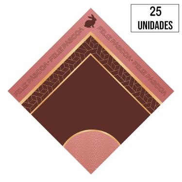 Imagem de Embalagem Para Ovo Coelho Clássico Rose 500g A 750g - 25 Un