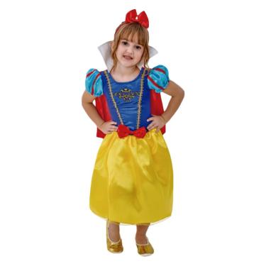 Imagem de Fantasia Princesa Cristal Viva Infantil Com Tiara E Capa Tamanho G