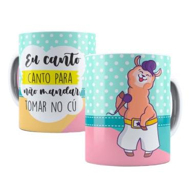 Imagem de Caneca Porcelana - Eu canto para não mandar tomar no c#