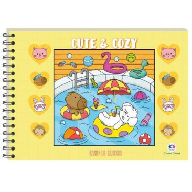 Imagem de Livro De Colorir Cute And Cozy Yellow - Ciranda Cultural