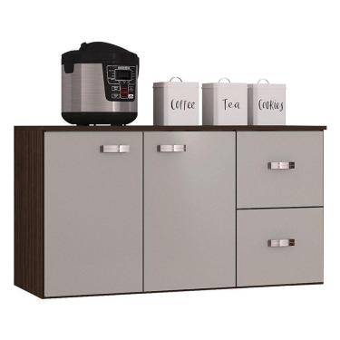 Imagem de Balcão Suspenso Julia Chocolate Off White - Poquema