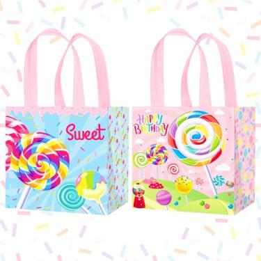 Imagem de umoni Candyland Goodie Bags Lollipop Goodie Bags for Kids Baby Shower Candyland Decorações de festa de aniversário