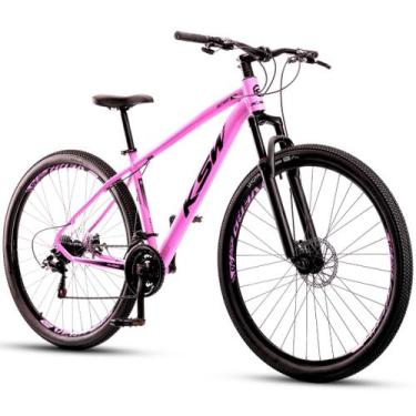Imagem de Bicicleta Aro 29 Ksw 21 Velocidades Alumínio Xlt 100 Mtb, Rosa, 19