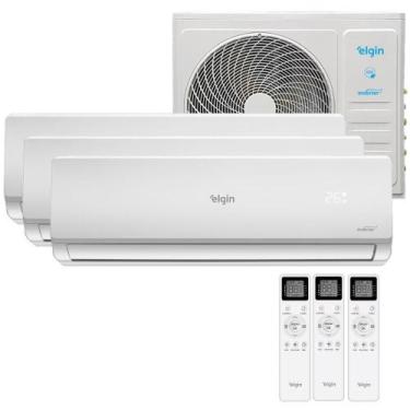 Imagem de Ar Condicionado Tri-Split Elgin 27000 BTUs 3X12000 Inverter Quente e F