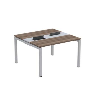 Imagem de Estação de Trabalho Mesa Plataforma Escritório Dupla para 2 Pessoas co