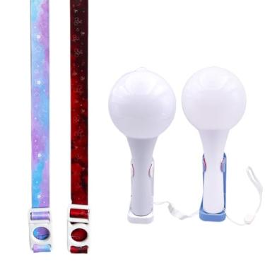 Imagem de Alça de ombro ajustável K-pop Light Stick – Cordão transversal portátil para shows e eventos com suporte de exibição em bastão de luz