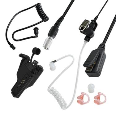 Imagem de Fone de ouvido de rádio de liberação rápida falcão lapela microfones tríade Hdlo acessório de microfone QD 2 fios fone de ouvido para Motorola XTS 2500 5000 HT 1000