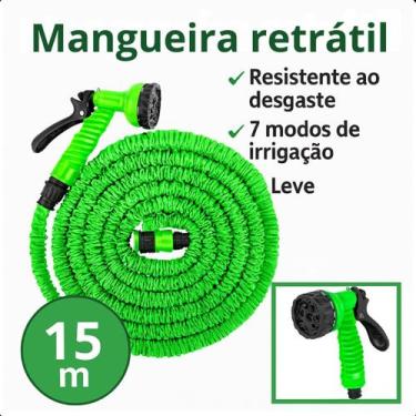 Imagem de Mangueira Compacta Flexível Retrátil 22 Metros - Azul para Uso Diário 