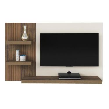 Imagem de Painel Chess Pinho Ripado/off White Para Tv Até 50" - ARTELY