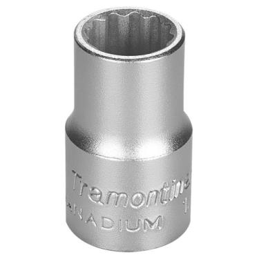 Imagem de Soquete Estriado em Aço Cromo Vanádio 13 mm - Encaixe 1/2" Tramontina 