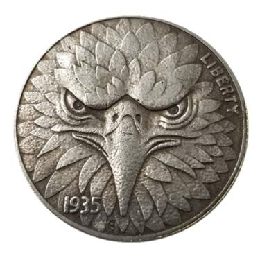 Imagem de Réplica de moeda comemorativa American Eagles 1935 com núcleo de cobre