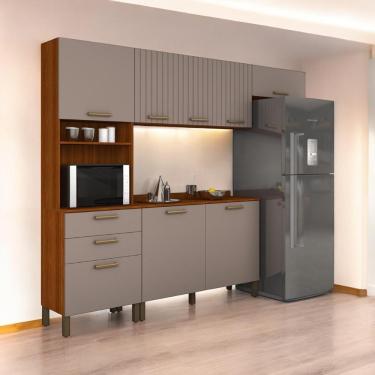 Imagem de Cozinha Bruges Com Torre Balcão Armário Cinamomo E Connect